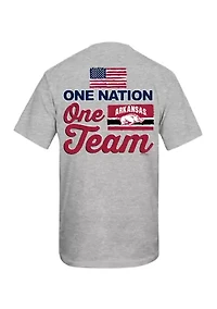 NCAA Arkansas Razorbacks One Nation Team Graphic T-Shirt
