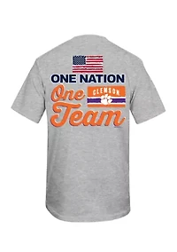 NCAA Clemson Tigers One Nation Team Graphic T-Shirt