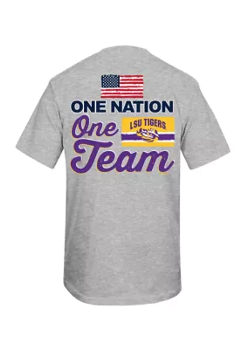 NCAA LSU Tigers Nation Team Short Sleeve Graphic T-Shirt
