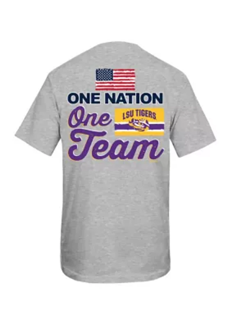 NCAA LSU Tigers Nation Team Short Sleeve Graphic T-Shirt