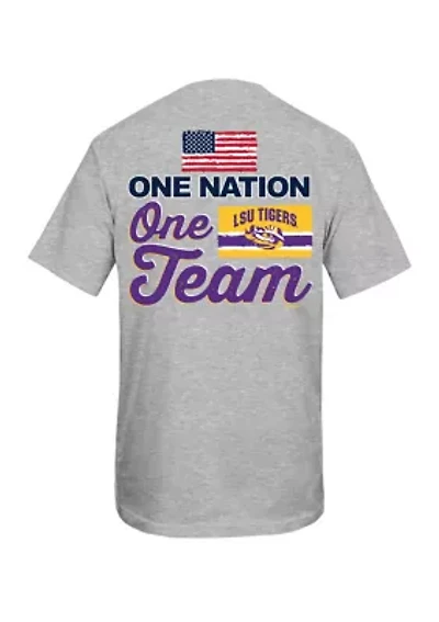 NCAA LSU Tigers Nation Team Short Sleeve Graphic T-Shirt