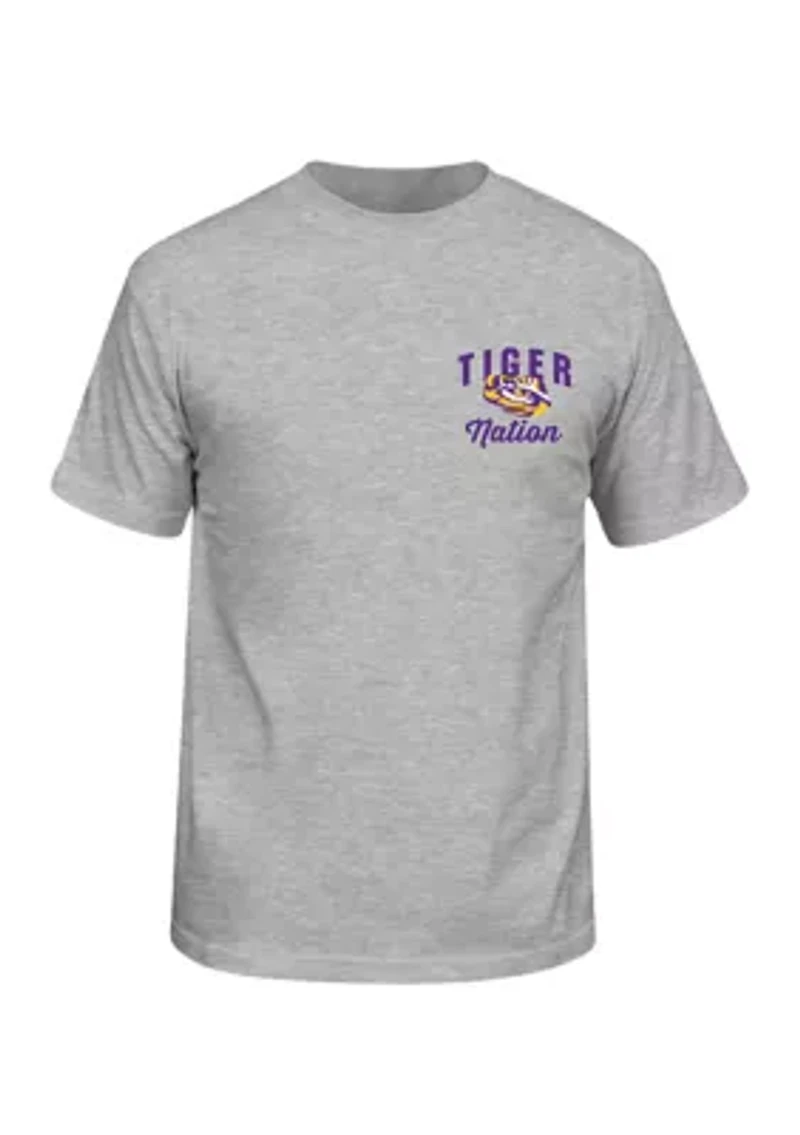 NCAA LSU Tigers Nation Team Short Sleeve Graphic T-Shirt