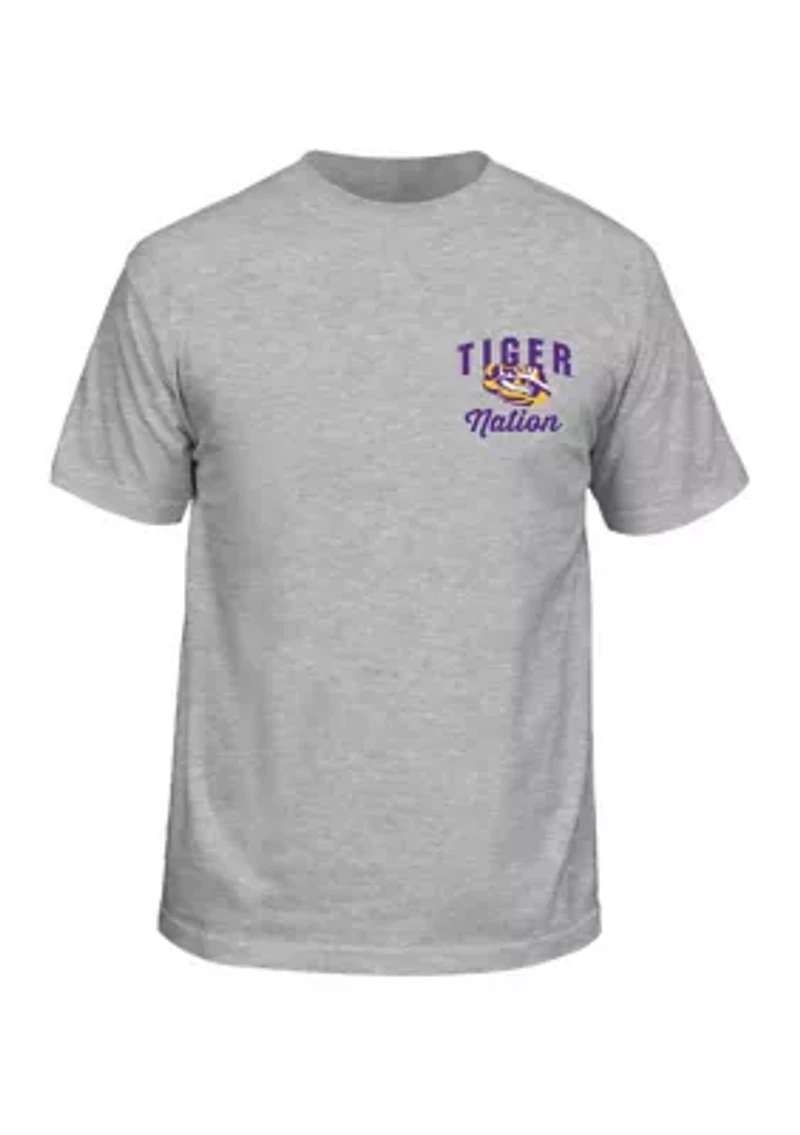 NCAA LSU Tigers Nation Team Short Sleeve Graphic T-Shirt
