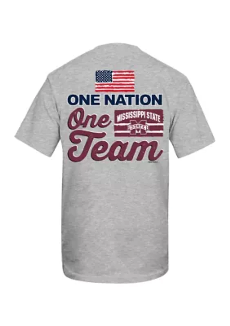 NCAA Mississippi State Bulldogs One Nation Team Graphic T-Shirt