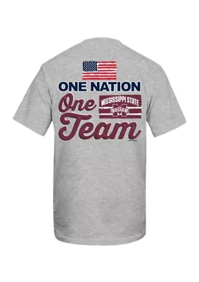 NCAA Mississippi State Bulldogs One Nation Team Graphic T-Shirt