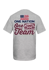 NCAA Mississippi State Bulldogs One Nation Team Graphic T-Shirt