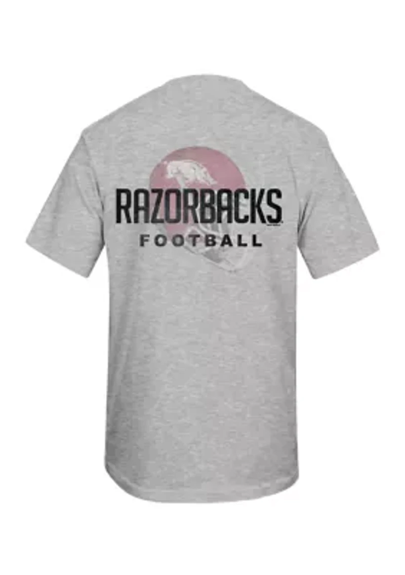 NCAA Arkansas Razorbacks Faded Helmet Graphic T-Shirt