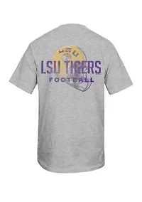 NCAA LSU Tigers Faded Helmet Graphic T-Shirt