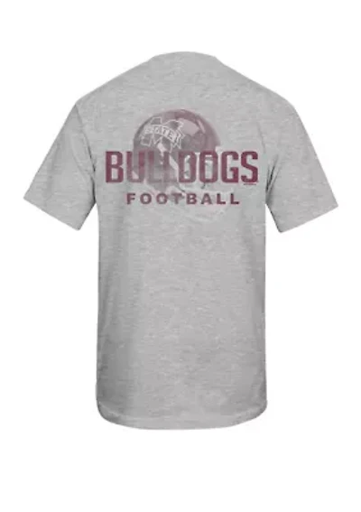 NCAA Mississippi State Bulldogs Faded Helmet Graphic T-Shirt