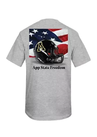 NCAA Appalachian State Mountaineers Free Helmet Graphic T-Shirt