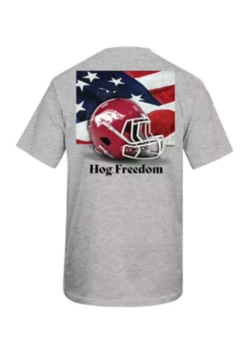 NCAA Arkansas Razorbacks Free Helmet Graphic T-Shirt