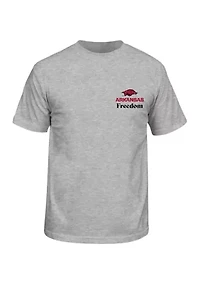 NCAA Arkansas Razorbacks Free Helmet Graphic T-Shirt