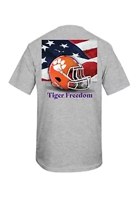 NCAA Clemson Tigers Free Helmet Graphic T-Shirt