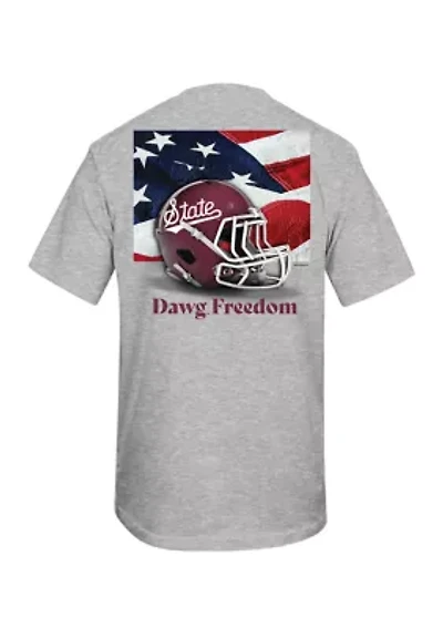NCAA Mississippi State Bulldogs Free Helmet Graphic T-Shirt