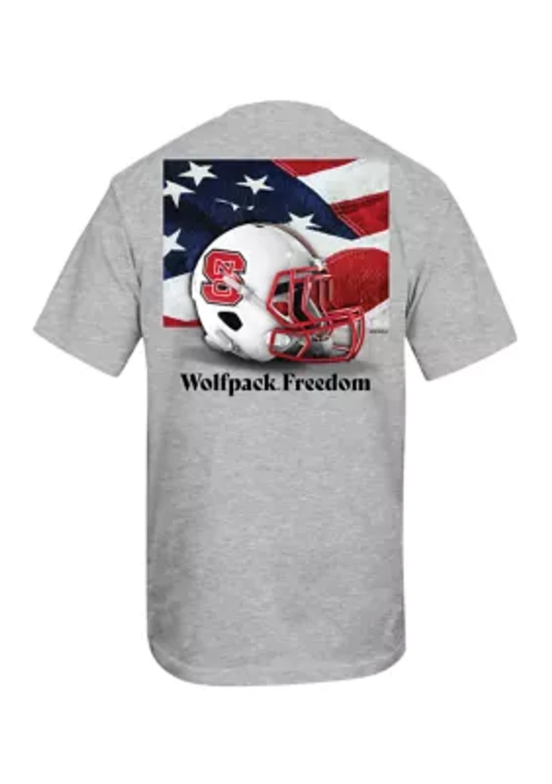 NCAA NC State Wolfpack Free Helmet Graphic T-Shirt