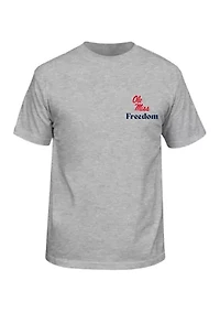 NCAA Ole Miss Rebels Free Helmet Graphic T-Shirt