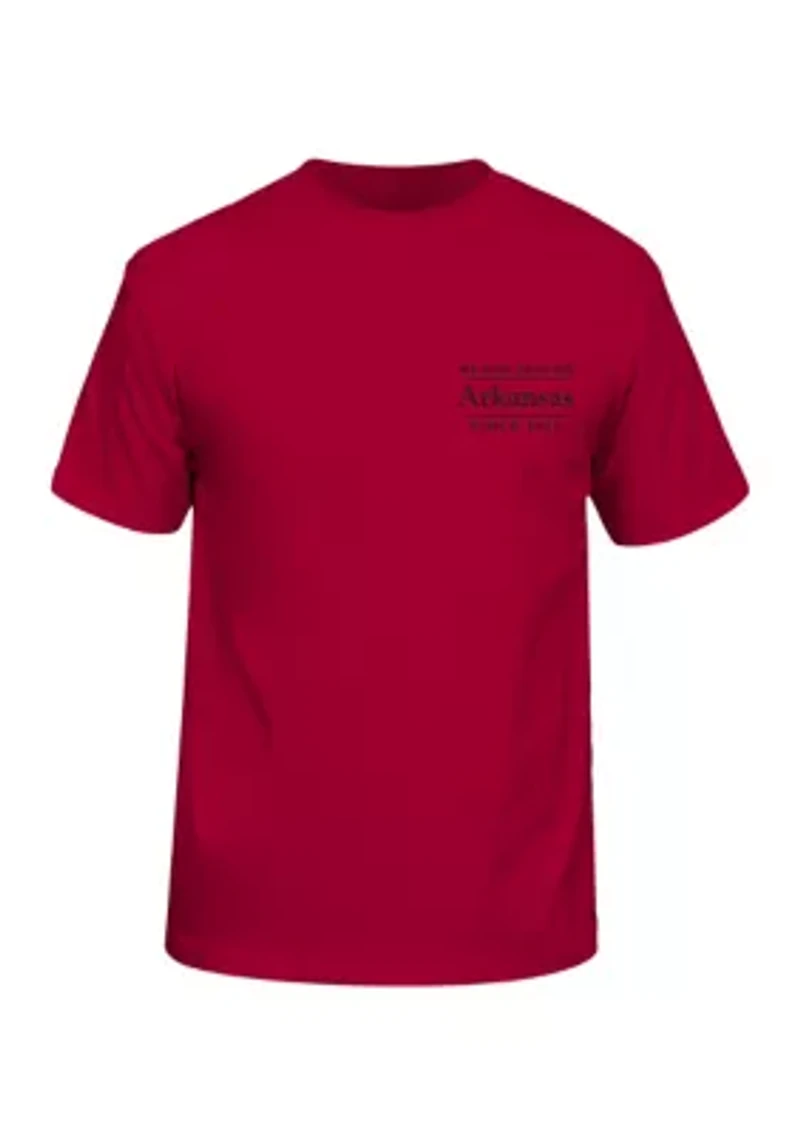 NCAA Arkansas Razorbacks Old Building Graphic T-Shirt
