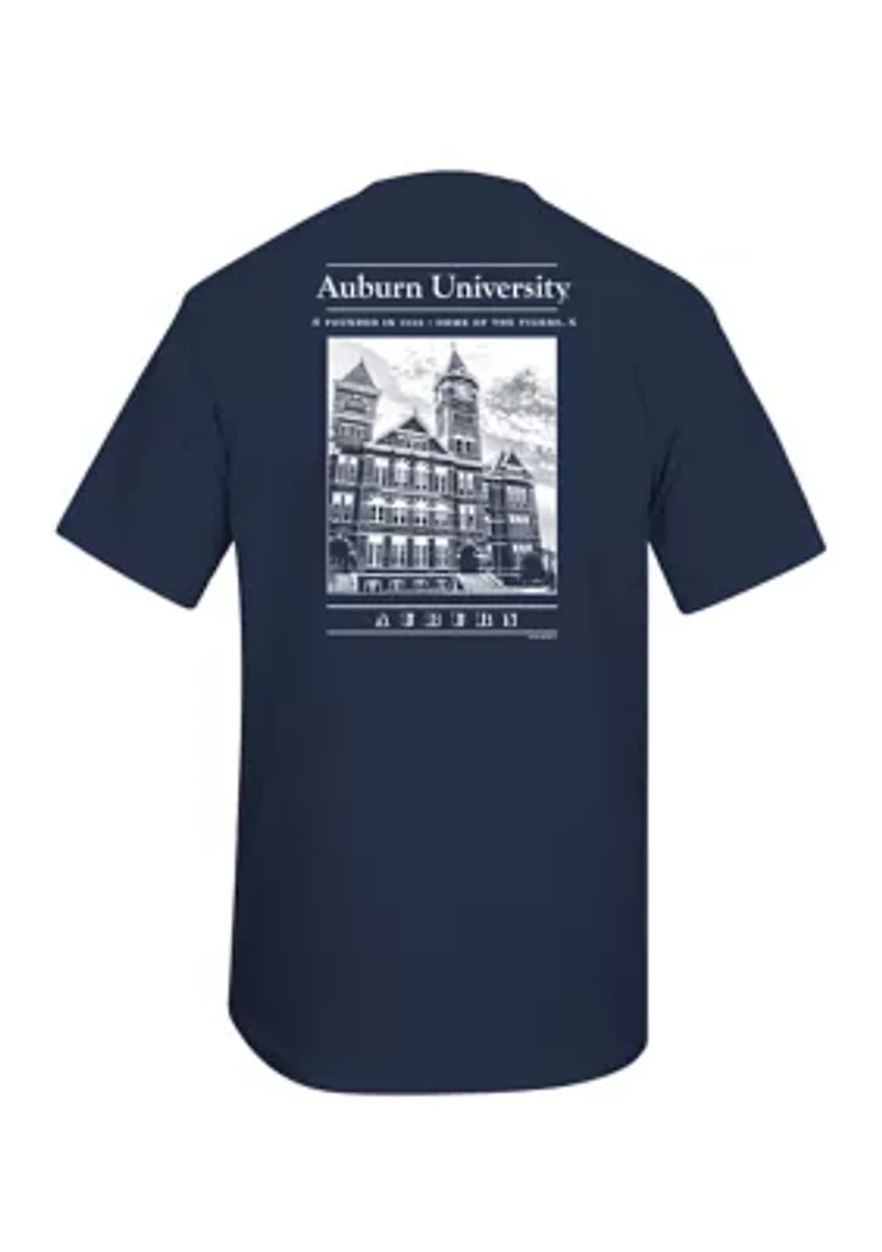 NCAA Auburn Tigers Old Building Graphic T-Shirt