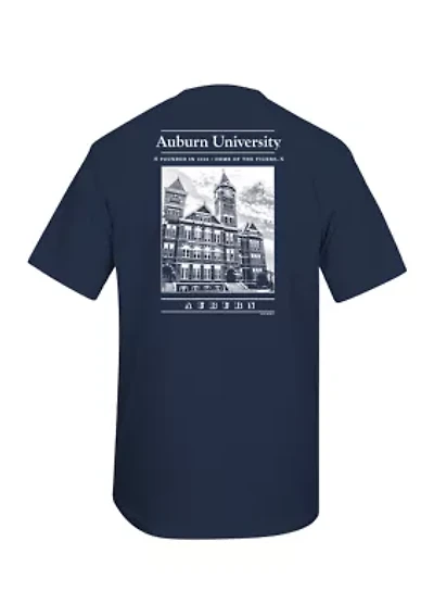 NCAA Auburn Tigers Old Building Graphic T-Shirt
