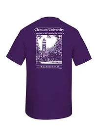NCAA Clemson Tigers Old Building Graphic T-Shirt