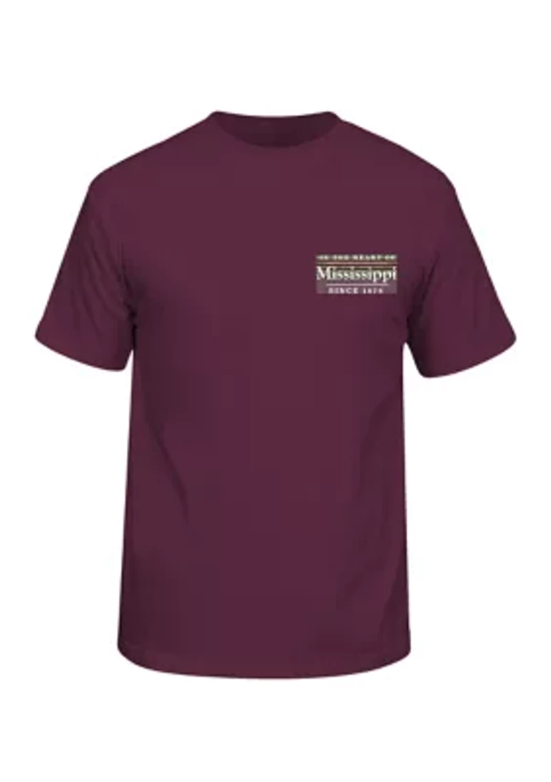 NCAA Mississippi State Bulldogs Old Building Graphic T-Shirt