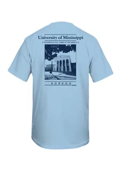NCAA Ole Miss Rebels Old Building Graphic T-Shirt