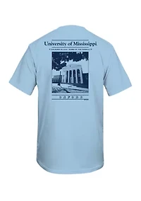 NCAA Ole Miss Rebels Old Building Graphic T-Shirt