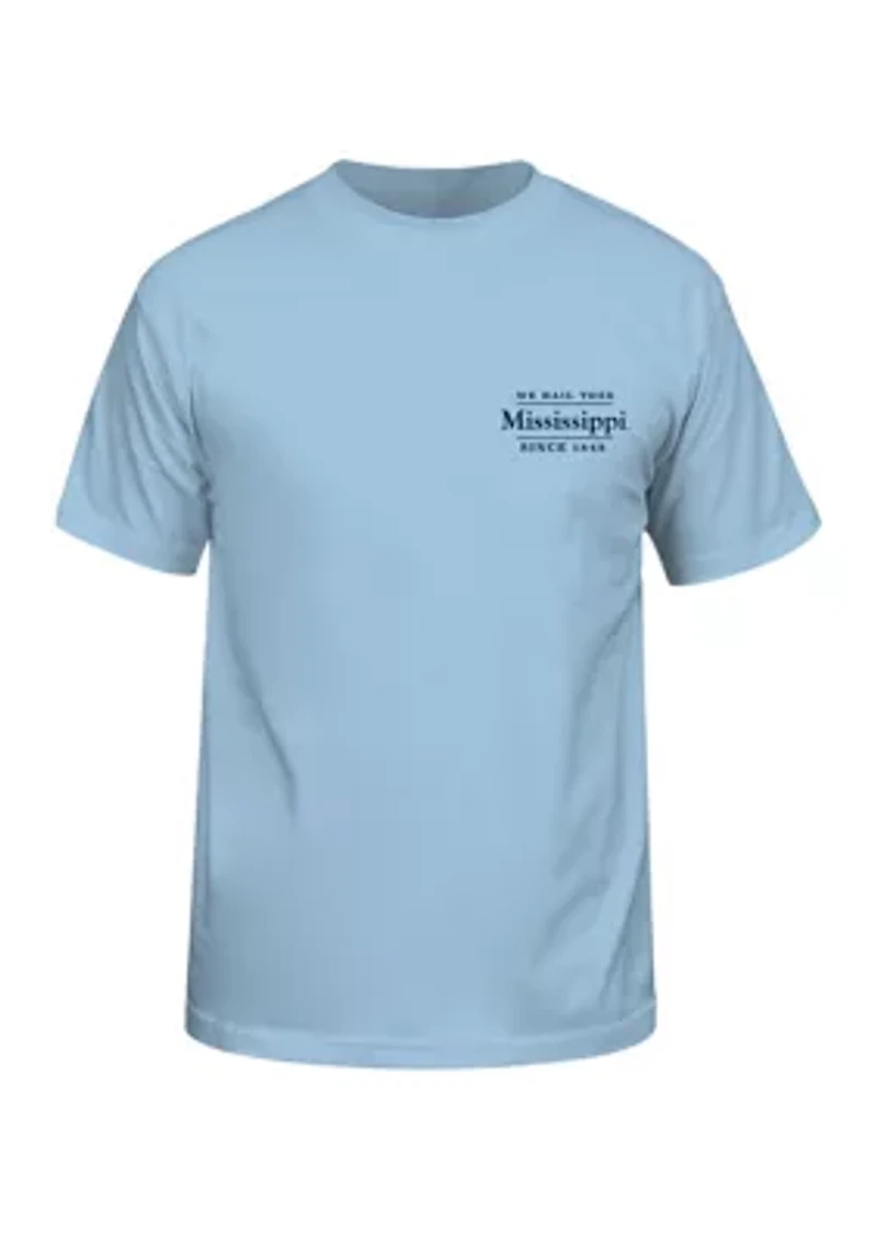 NCAA Ole Miss Rebels Old Building Graphic T-Shirt