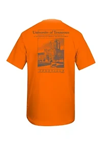 NCAA Tennessee Volunteers Old Building Graphic T-Shirt