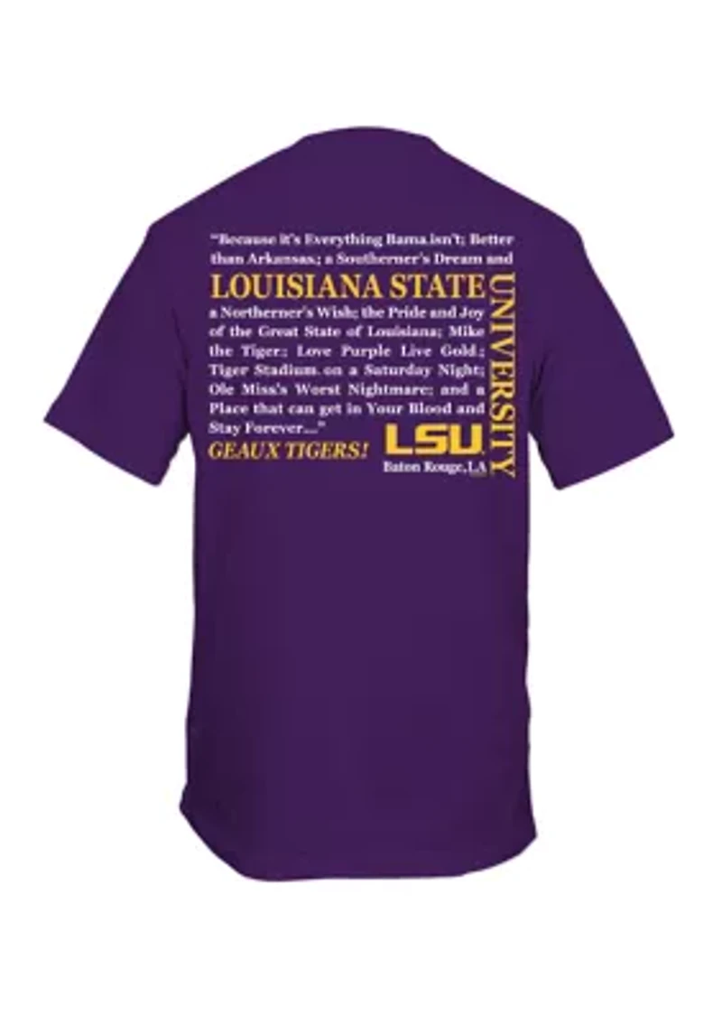 NCAA LSU Tigers Straight Hem Graphic T-Shirt