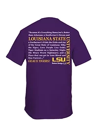 NCAA LSU Tigers Straight Hem Graphic T-Shirt