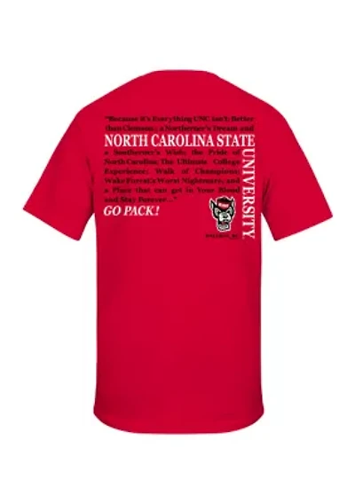 NCAA NC State Wolfpack Straight Hem Graphic T-Shirt