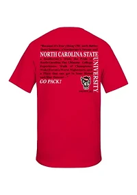 NCAA NC State Wolfpack Straight Hem Graphic T-Shirt