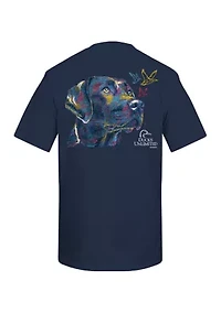 Men's Short Sleeve Dog Graphic T-Shirt