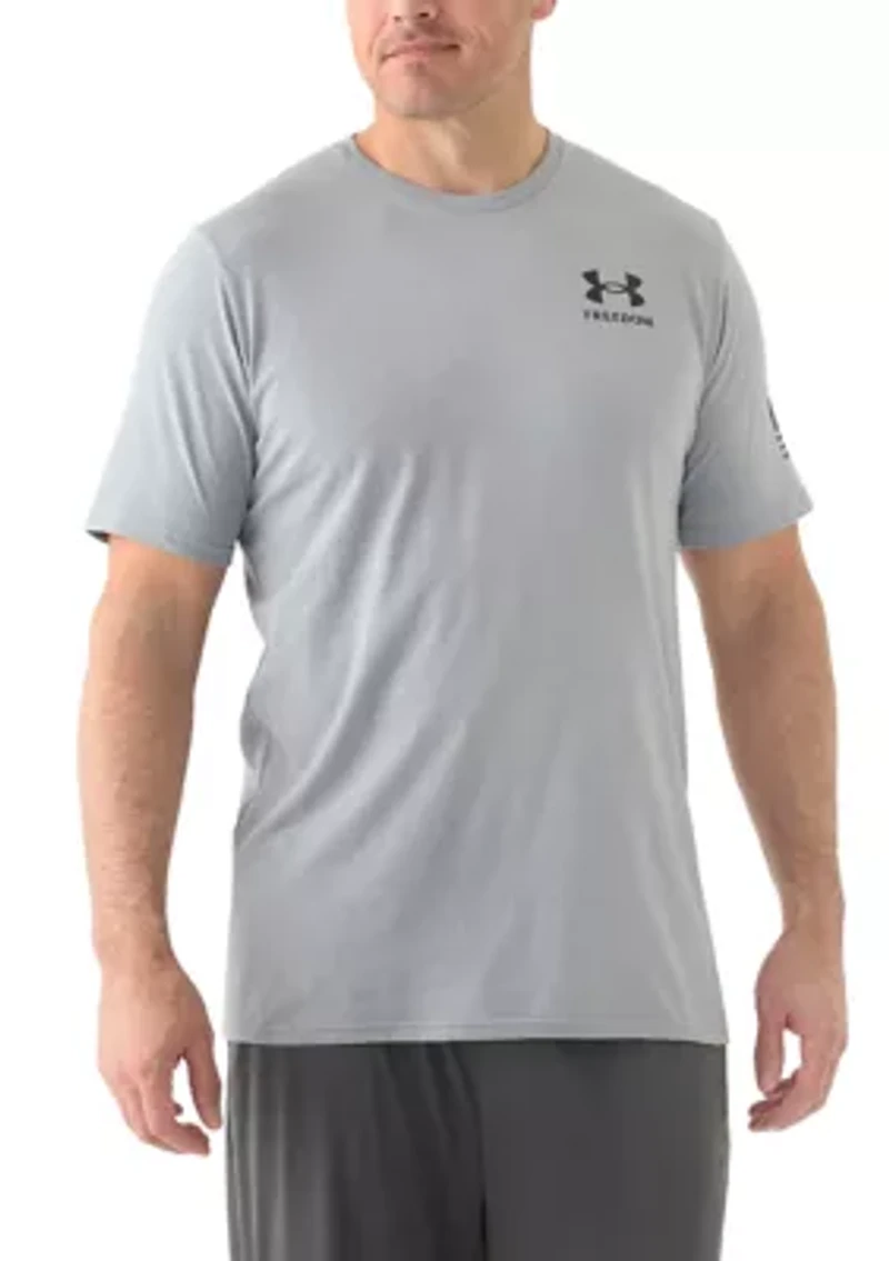 Big & Tall Short Sleeve Freedom Flag Graphic T-Shirt