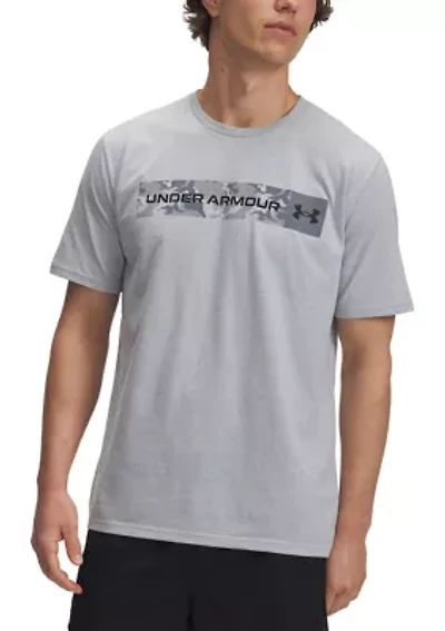 Camo Chest Stripe Graphic T-Shirt