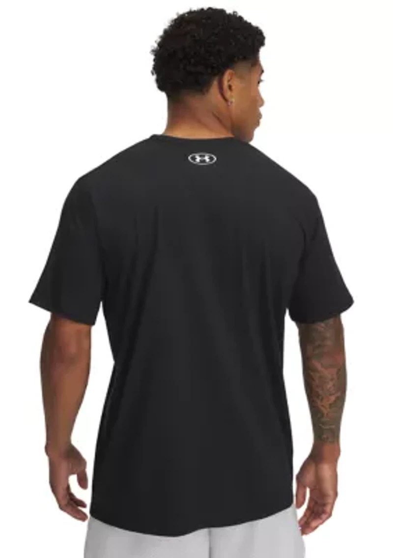 Camo Chest Stripe Graphic T-Shirt