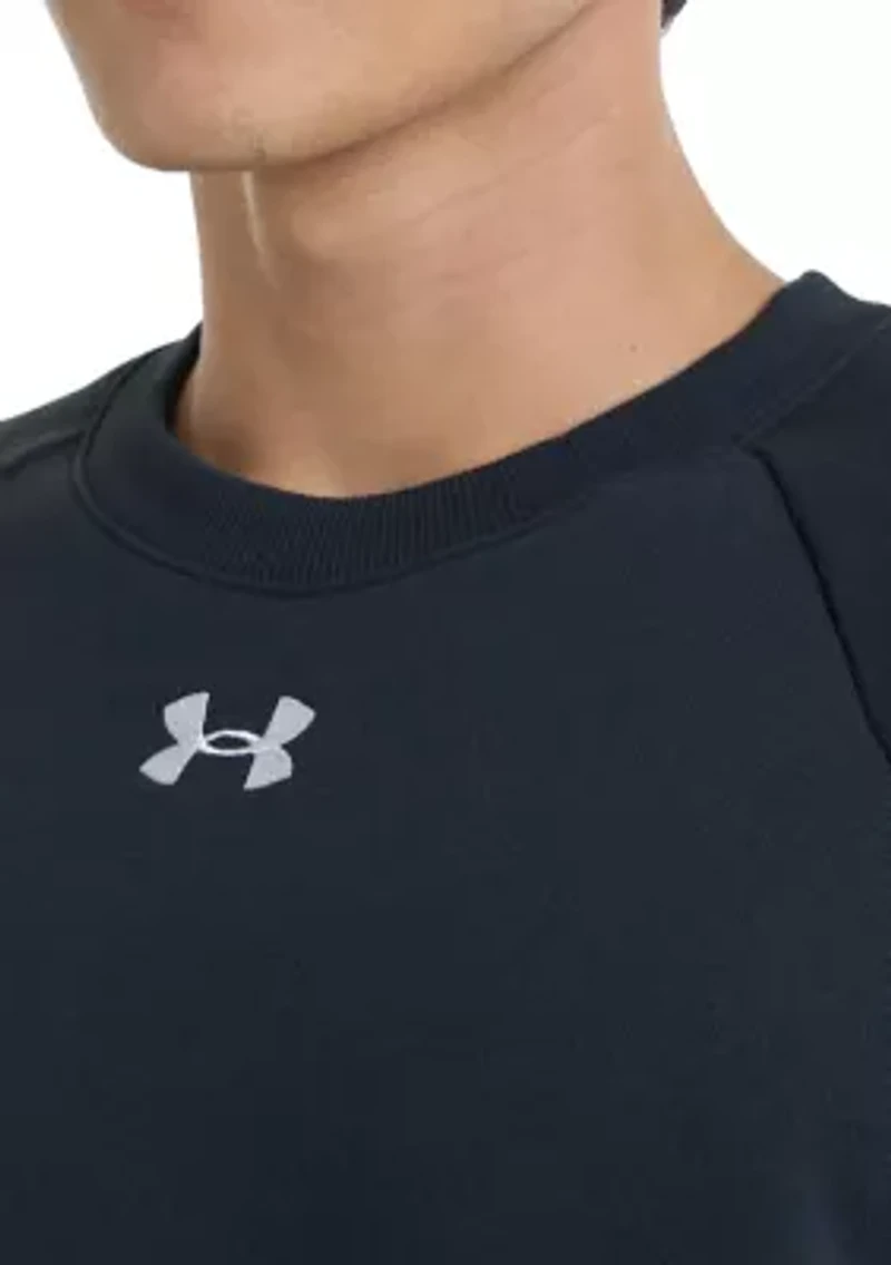 Men's UA Rival Fleece Crew Neck Pullover