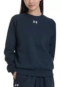 Men's UA Rival Fleece Crew Neck Pullover