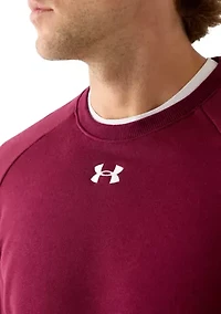 Men's UA Rival Fleece Crew Neck Pullover