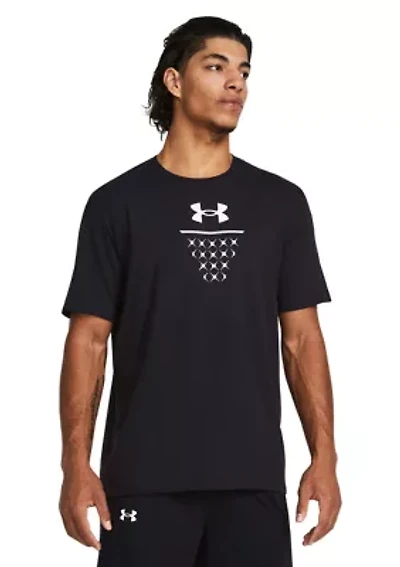 Basketball Net Icon Graphic T-Shirt
