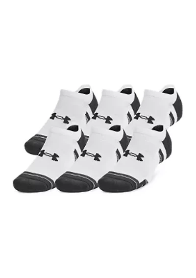 Performance Tech No Show Socks - 6 Pack