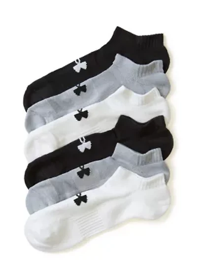 UA Tech No Show Socks - 6 Pack