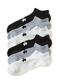 UA Tech No Show Socks - 6 Pack