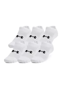 UA Tech No Show Socks - 6 Pack