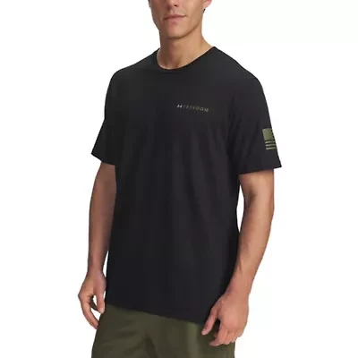 Big & Tall Short Sleeve Freedom Banner Graphic T-Shirt