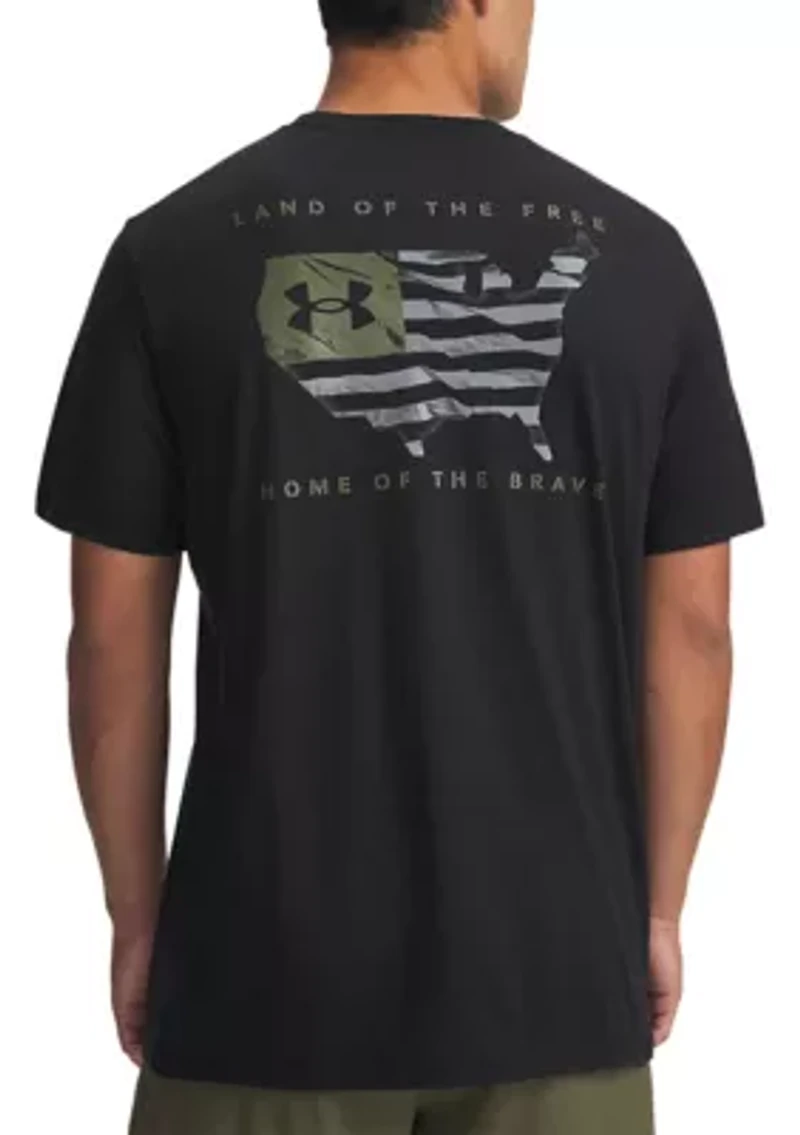 Men's Freedom Flag USA Graphic T-Shirt