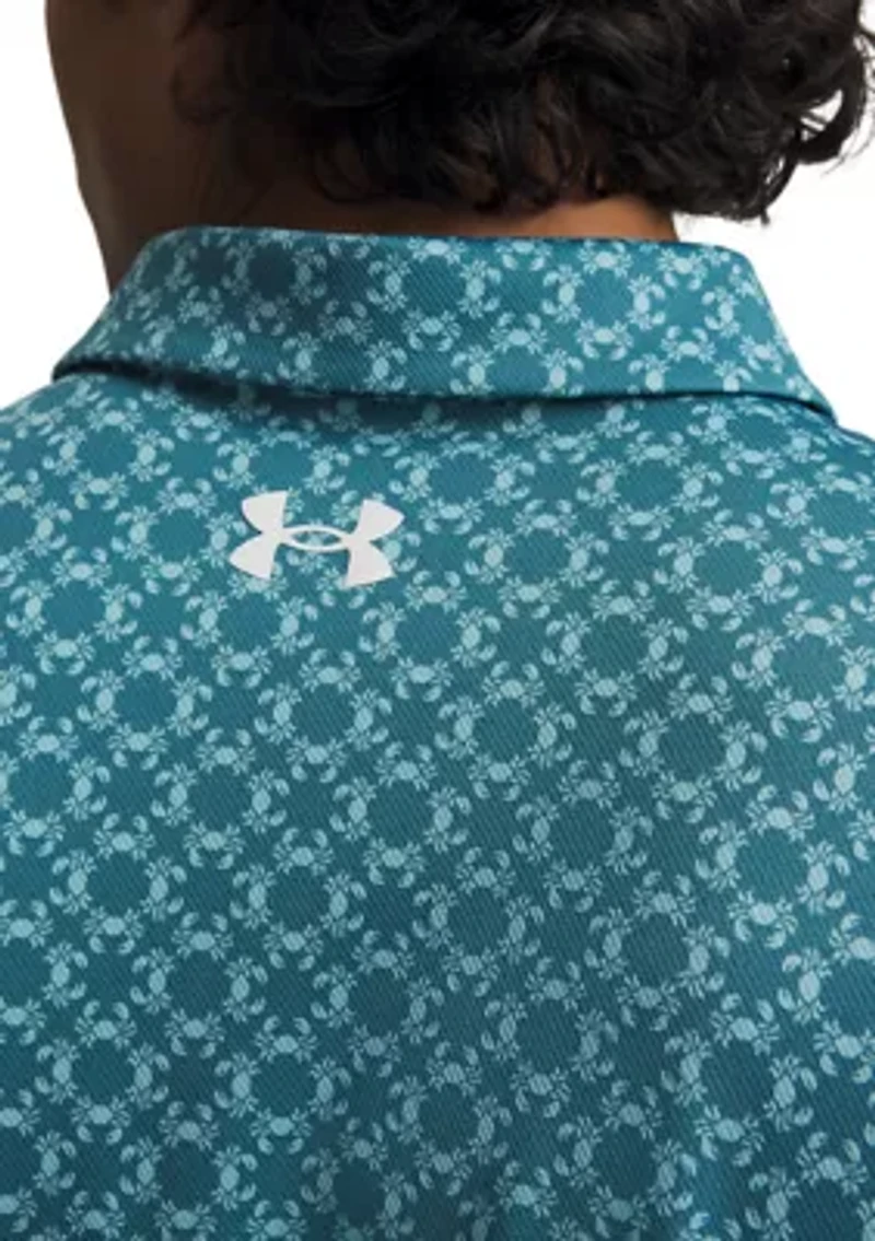 Big & Tall Print Polo SHirt