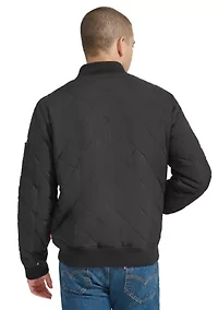 Men's Quilted Bomber Jacket
