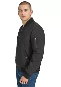 Men's Quilted Bomber Jacket